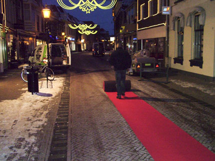 Langste rode loper in Harderwijk door RonaldV