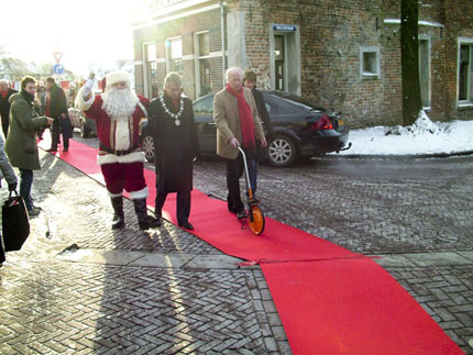 Langste rode loper in Harderwijk door RonaldV