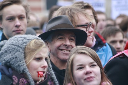 Studentenprotest tegen bezuinigingen op hoger onderwijs door Peter Mekers